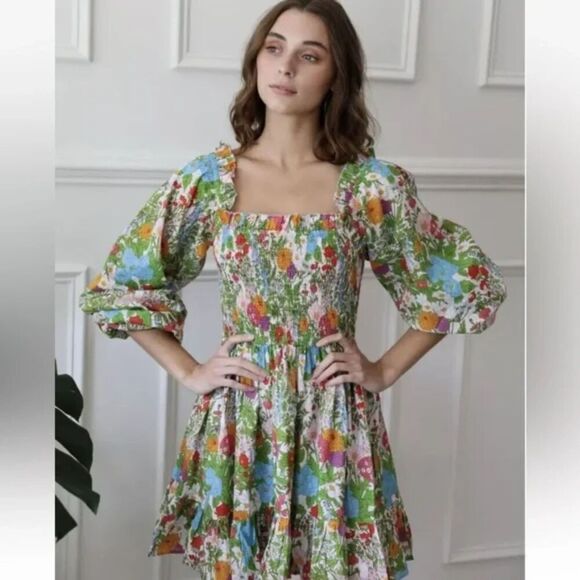 Dresses & Skirts - Mille Calista Dress in Summer Garden Floral XL